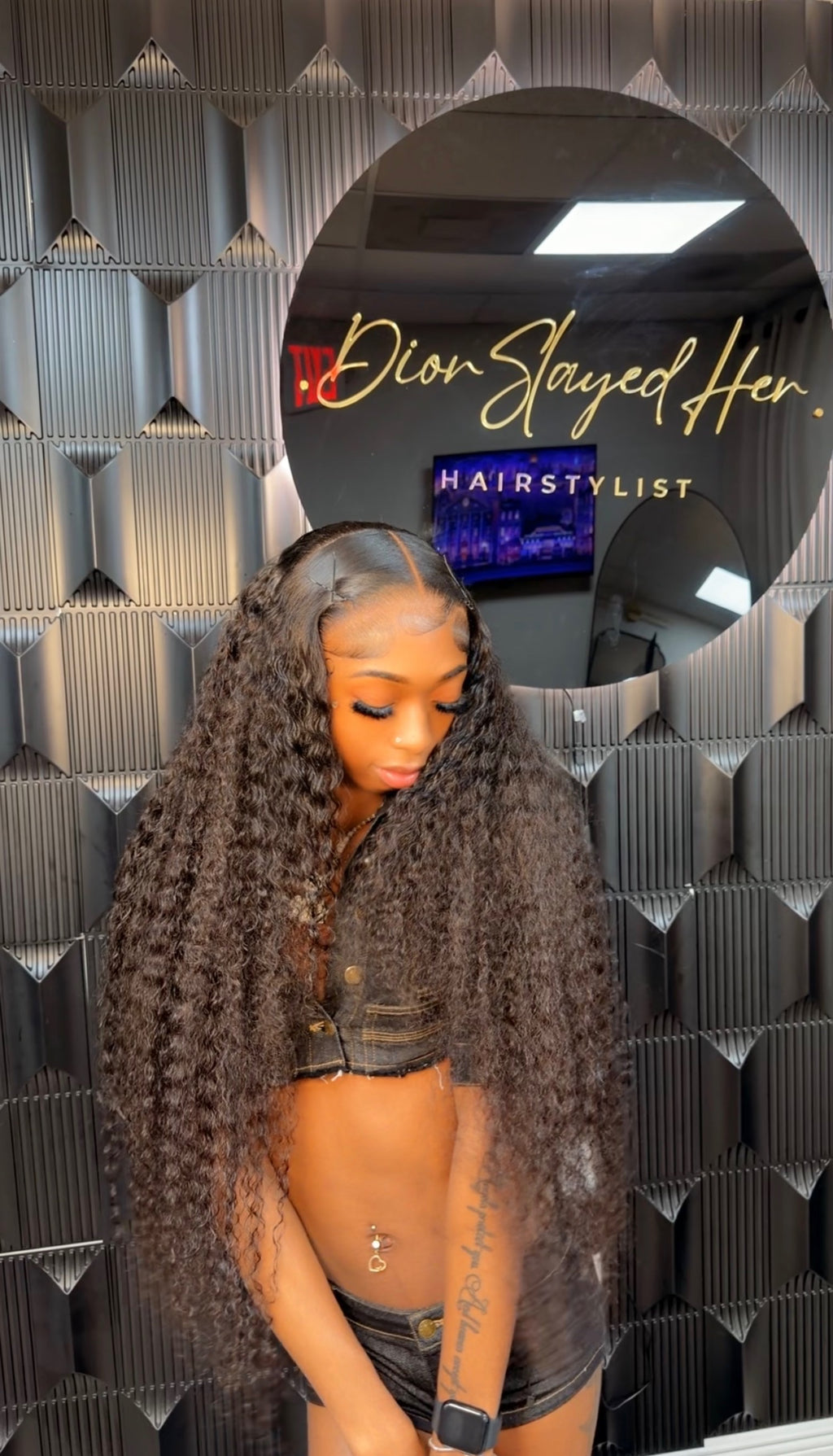 HD Natural Color Burmese Curly Lace Wig