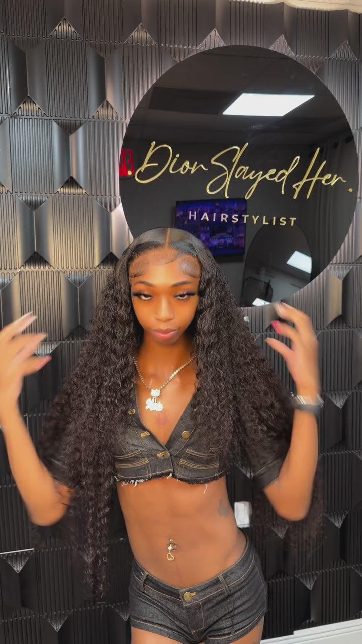 HD Natural Color Burmese Curly Lace Wig